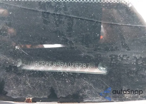 2011 Honda Accord 2.4 Ex-L from USA, damaged, VIN 1HGCP2F89BA026287